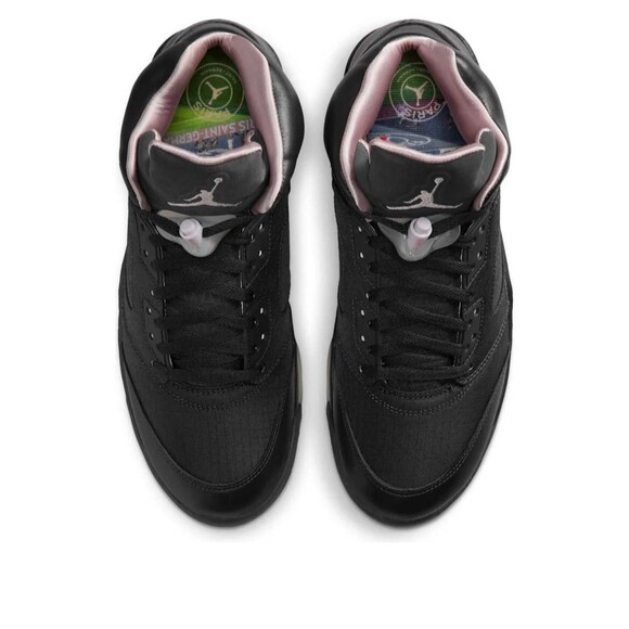 Size 7.5 Nike Air Jordan 5 Retro PSG Paris Saint-Germain Noir Mens HQ3004-001 main image 7